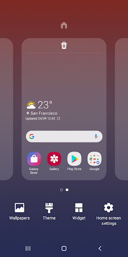Samsung One UI Home screenshot