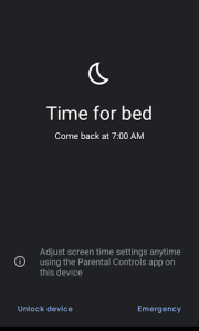 System parental controls screenshot 1