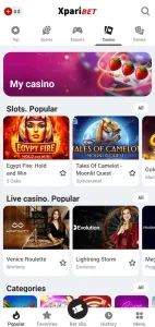 XpariBet screenshot 4