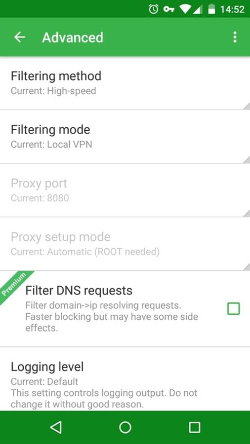 Adguard screenshot