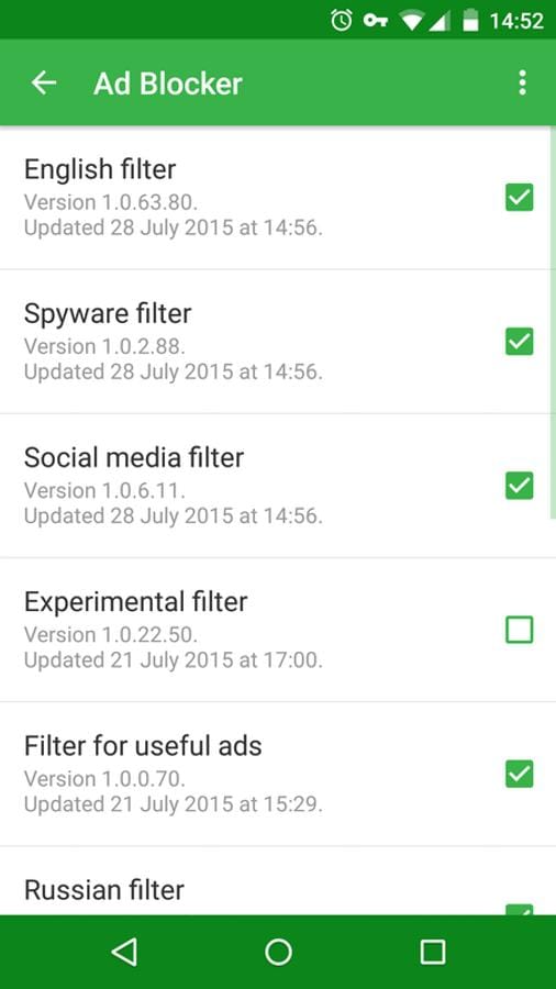 Adguard screenshot