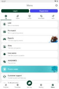 Avabet screenshot 7
