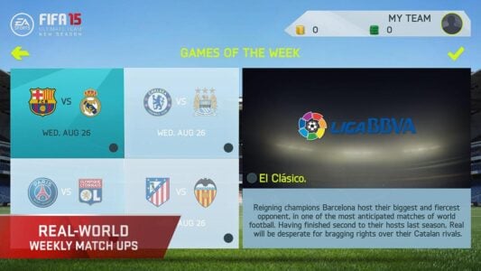 FIFA 15 Ultimate Team screenshot 4