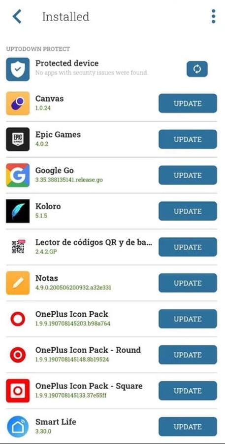 Lite Uptodown App Store screenshot