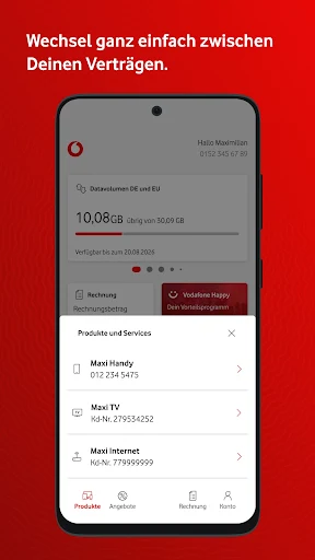 MeinVodafone screenshot