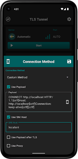 TLS Tunnel screenshot