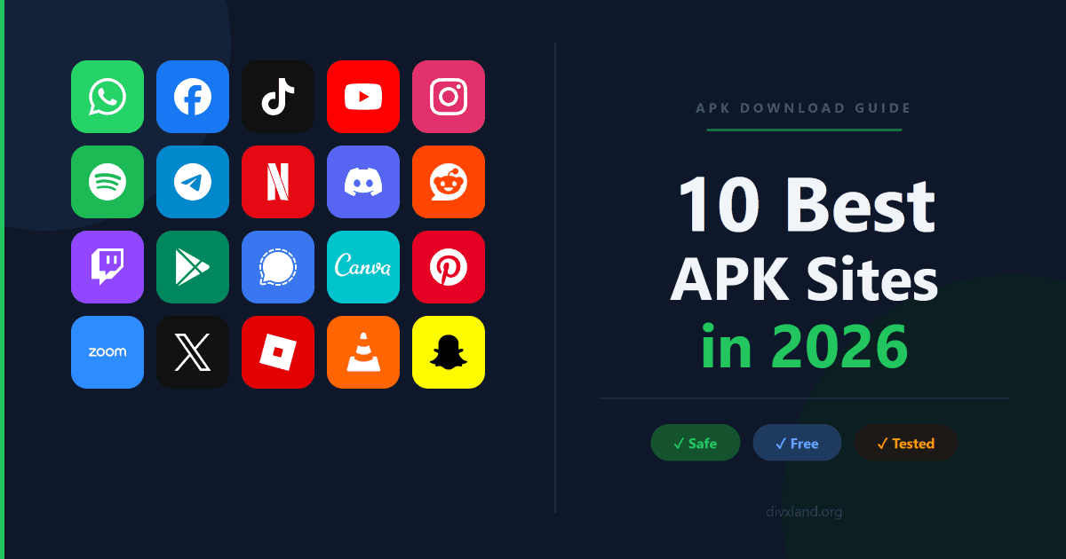 10 Best APK Download Sites in 2026 — Safe, Free & Tested