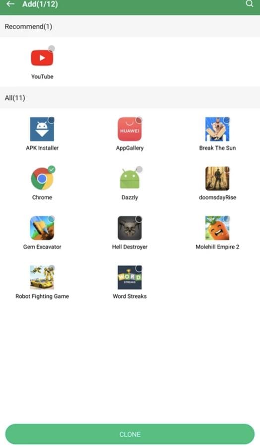 Gspace screenshot