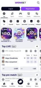 wowbet screenshot 2