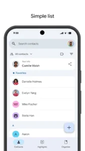 Contacts screenshot 2