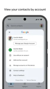 Contacts screenshot 3