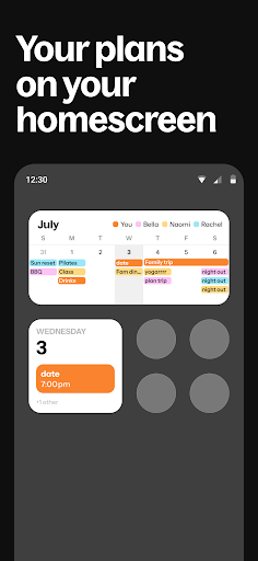 Howbout: shared calendar screenshot