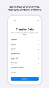 Move to iOS screenshot 1