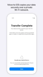 Move to iOS screenshot 2