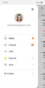 Samsung Email screenshot 1