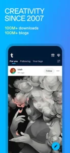 Tumblr: Social Media & Art screenshot 1