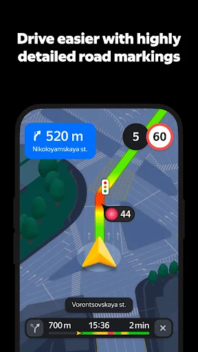 Yandex Navigator screenshot