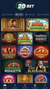 20Bet screenshot 1