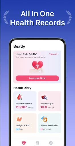 Beatly: Blood Pressure & Sugar screenshot 1