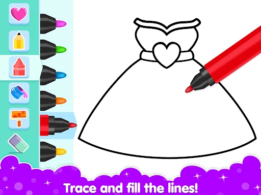 Coloring and Drawing For Girls screenshot 6