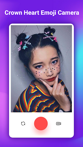 Crown Heart Emoji Camera screenshot 22