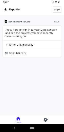 Expo Go screenshot 1