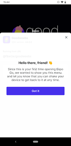Expo Go screenshot 3