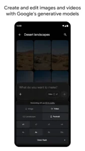 Google Flow screenshot 2