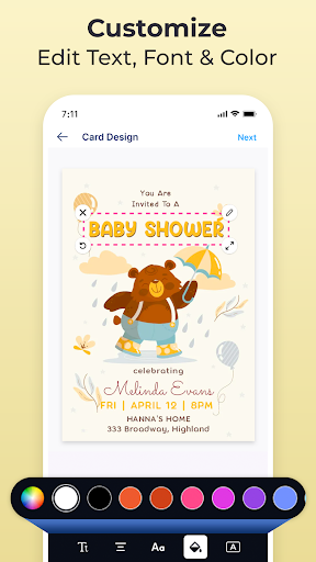 Invitation Maker: Cards & RSVP screenshot 14