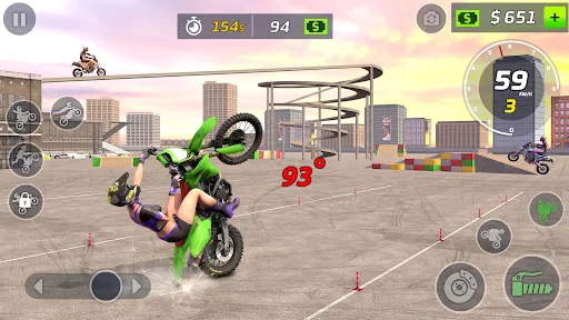 Moto Bike Stunt Wheelie Game screenshot 14