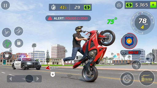 Moto Bike Stunt Wheelie Game screenshot 20