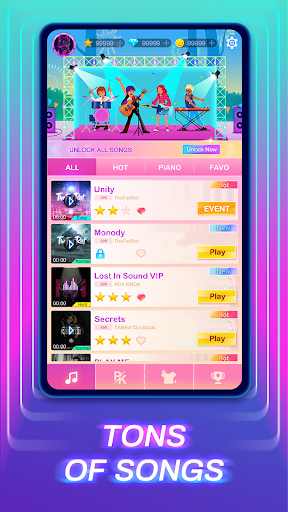 Piano Fire 2: Slide Challenge screenshot 1