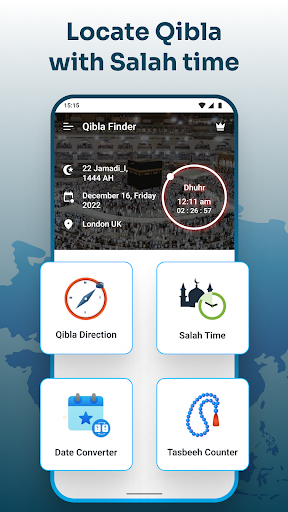 Qibla Compass with Salah Time screenshot 10