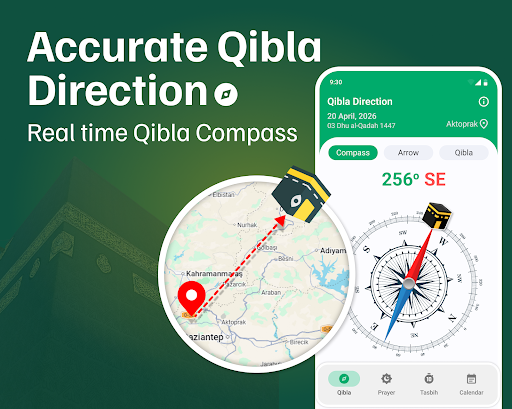 Qibla Finder: Qibla Compass screenshot 1