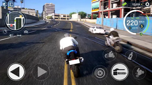 Real Moto Driving Racing World screenshot 12