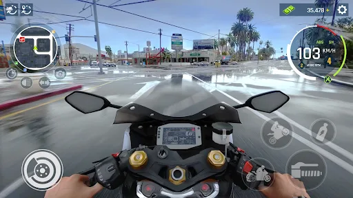 Real Moto Driving Racing World screenshot 6