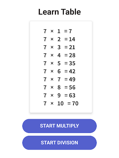 Times Table - Learn Math screenshot 10