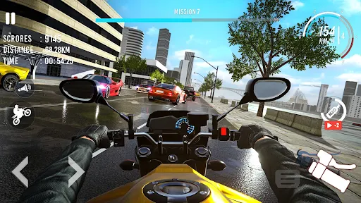 Traffic Bike Rider Rush screenshot 14