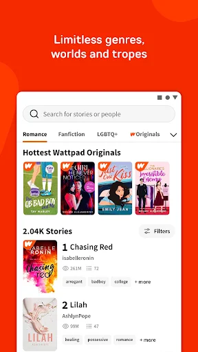 Wattpad - Read & Write Stories screenshot 3