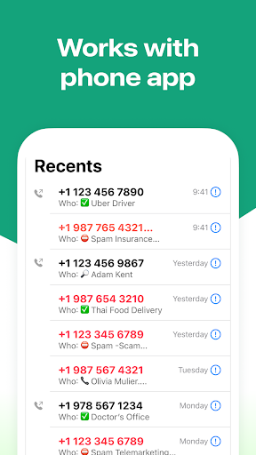 Who - Caller ID, Spam Block screenshot 6