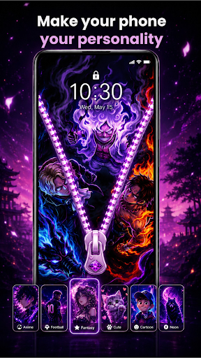 Zipper Lock Screen Customizer screenshot 13