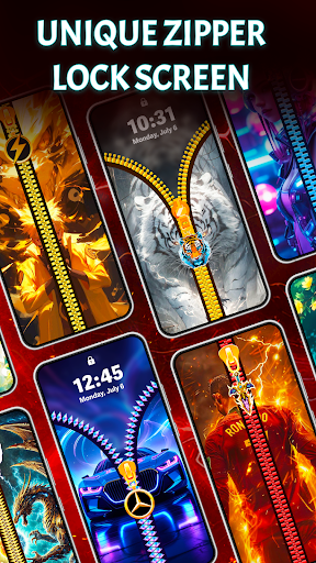 Zipper Lock Screen, Wallpapers screenshot 2