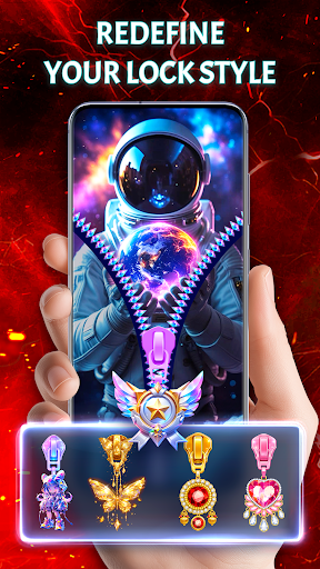 Zipper Lock Screen, Wallpapers screenshot 5